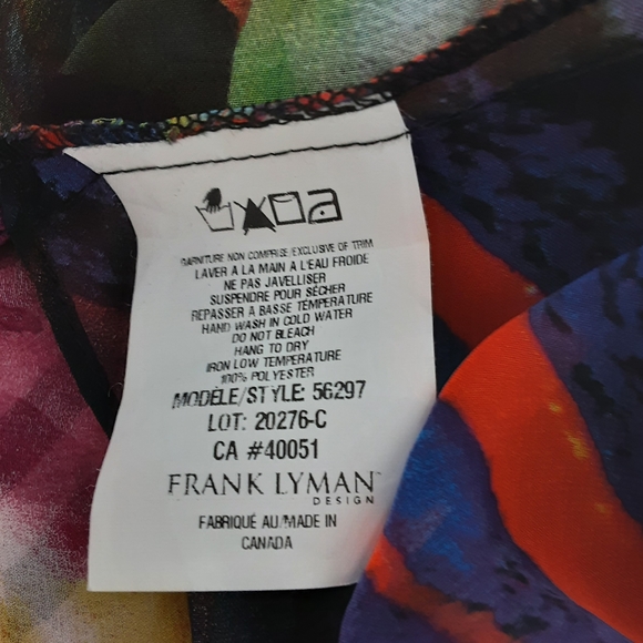 Frank Lyman Floral Multicoloured Hi-Low Tunic - Picture 7 of 7